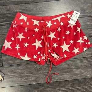 NWT- Hard tail red terry cloth shorts XL